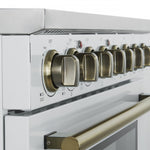 Forno Paolo 36" White Freestanding Electric Range with True Convection (5.44 Cu. Ft.) - FFSEL6011-36WHT