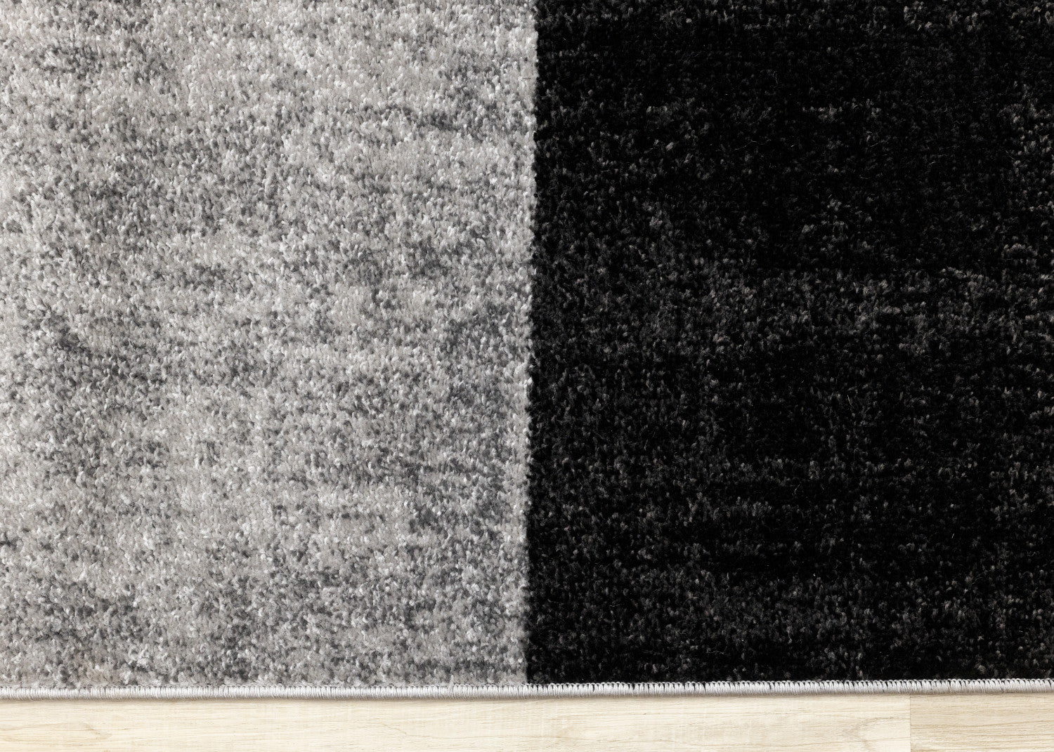 Elise Modern Geometric Area Rug - 8' X 11' - Grey/Black/White