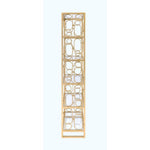 Avenal - III Bookshelf - Gold and Clear Glass