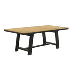 Madelyn Extendable Dining Table - Natural Pine, Black