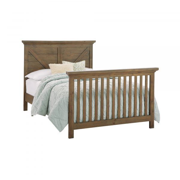 Westfield Convertible Crib with Full Size Rails Package - Harvest Brown