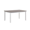 Breeze Table de salle à manger – blanc, gris