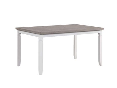 Breeze Table de salle à manger – blanc, gris