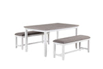 Breeze 3-Piece Dining Set - White, Grey
