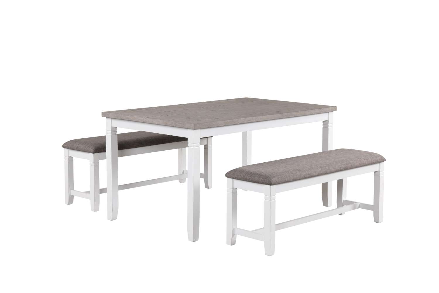Breeze 3-Piece Dining Set - White, Grey