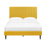 Kalina 3-Piece Queen Bed - Mustard