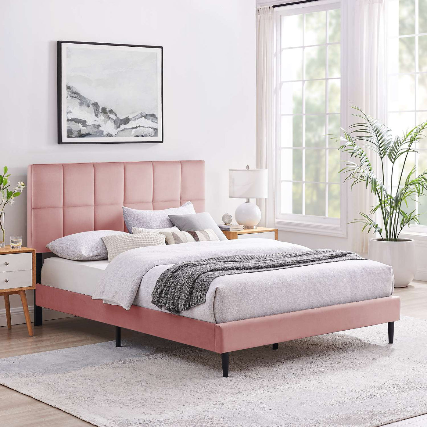 Sasha 3-Piece Full Bed - Pink
