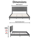 Nori 3-Piece King Bed - Grey