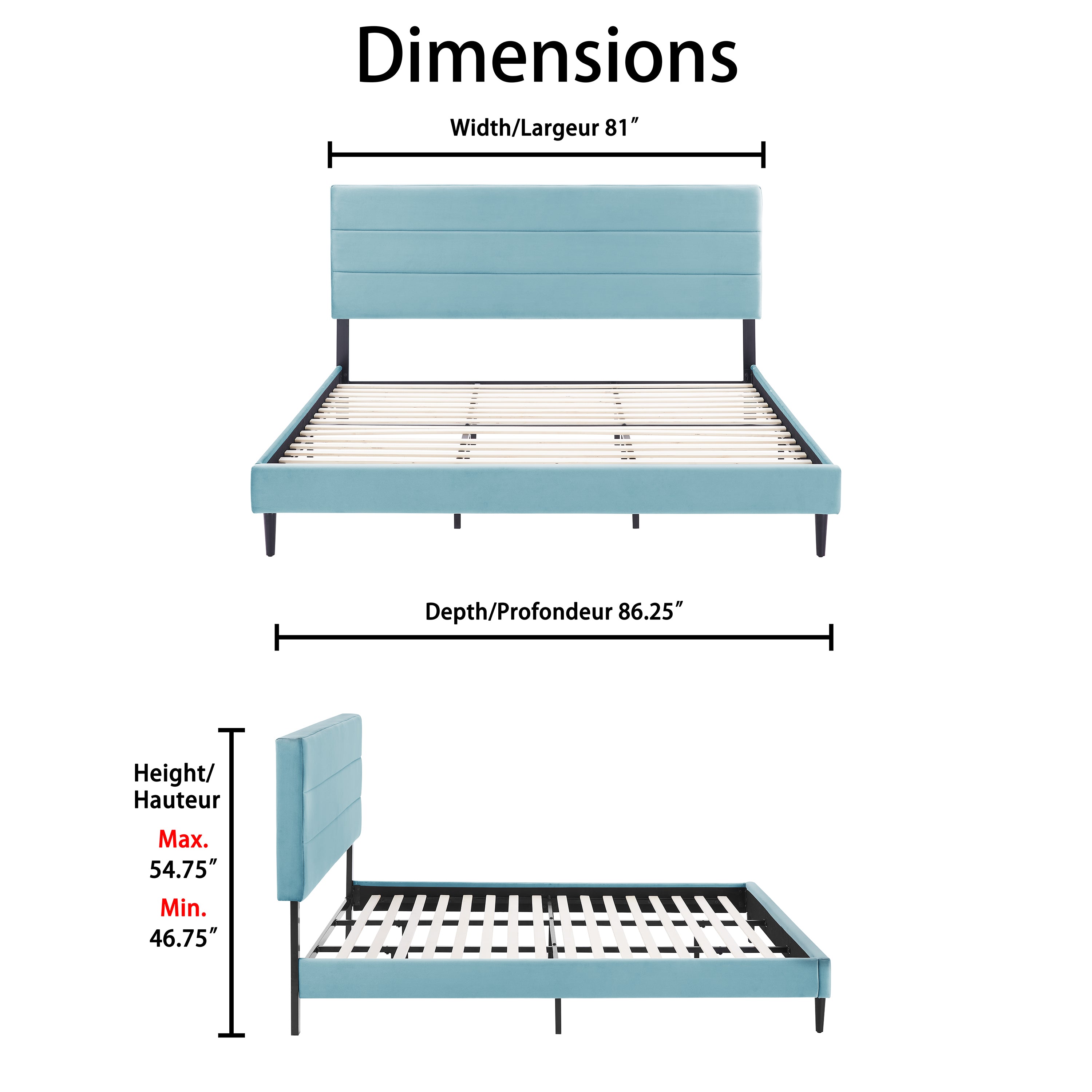 Nori 3-Piece King Bed - Teal