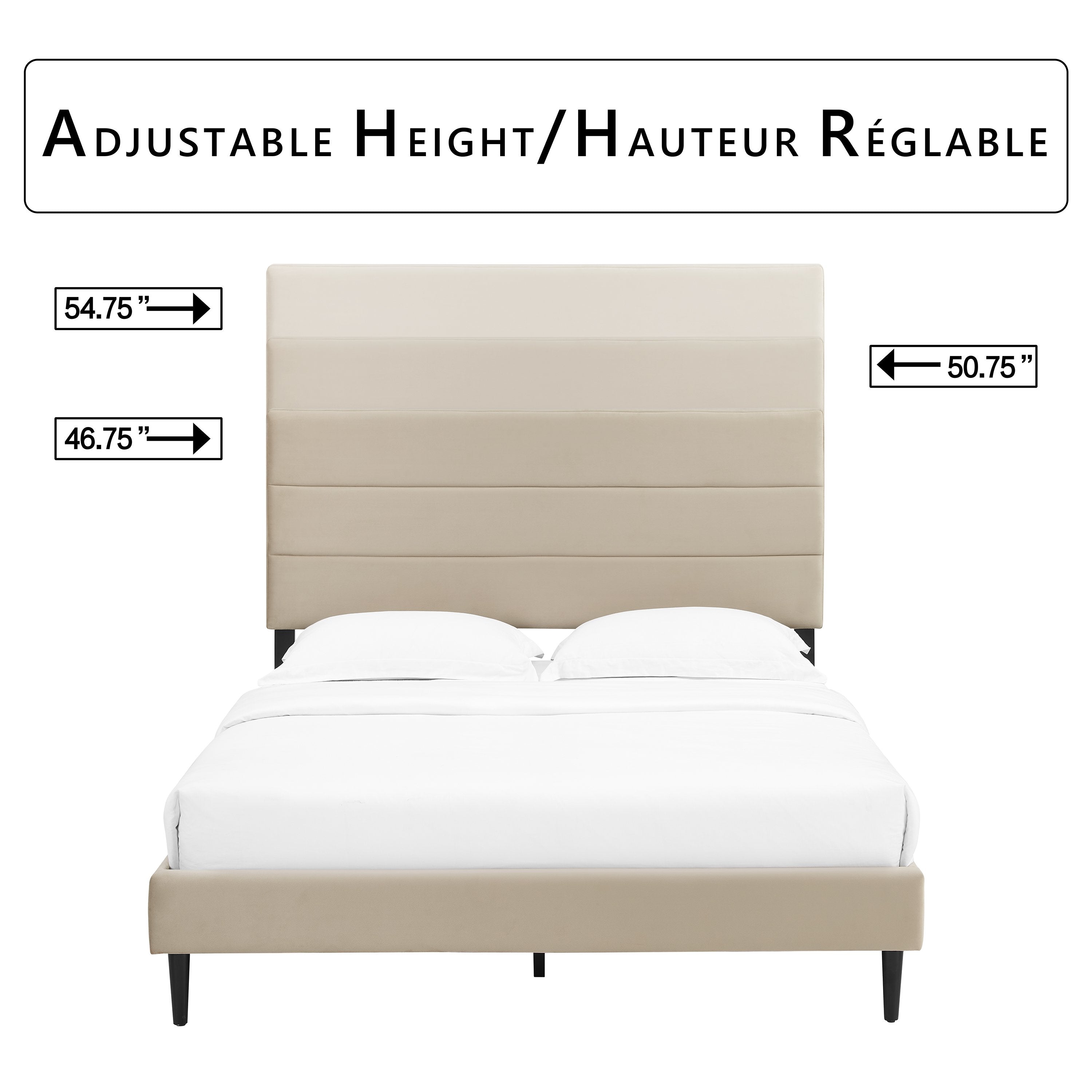 Nori 3-Piece Queen Bed - Beige