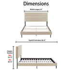 Nori 3-Piece Queen Bed - Beige