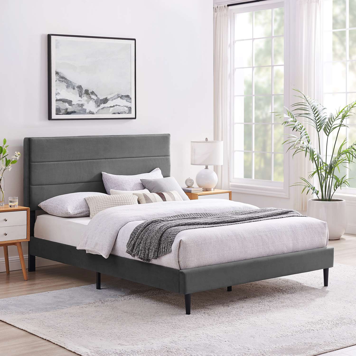 Nori 3-Piece King Bed - Grey