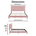 Kalina 3-Piece King Bed - Pink