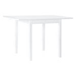 Florian 3-Piece Square Drop Leaf Dining Set - White, Light Grey