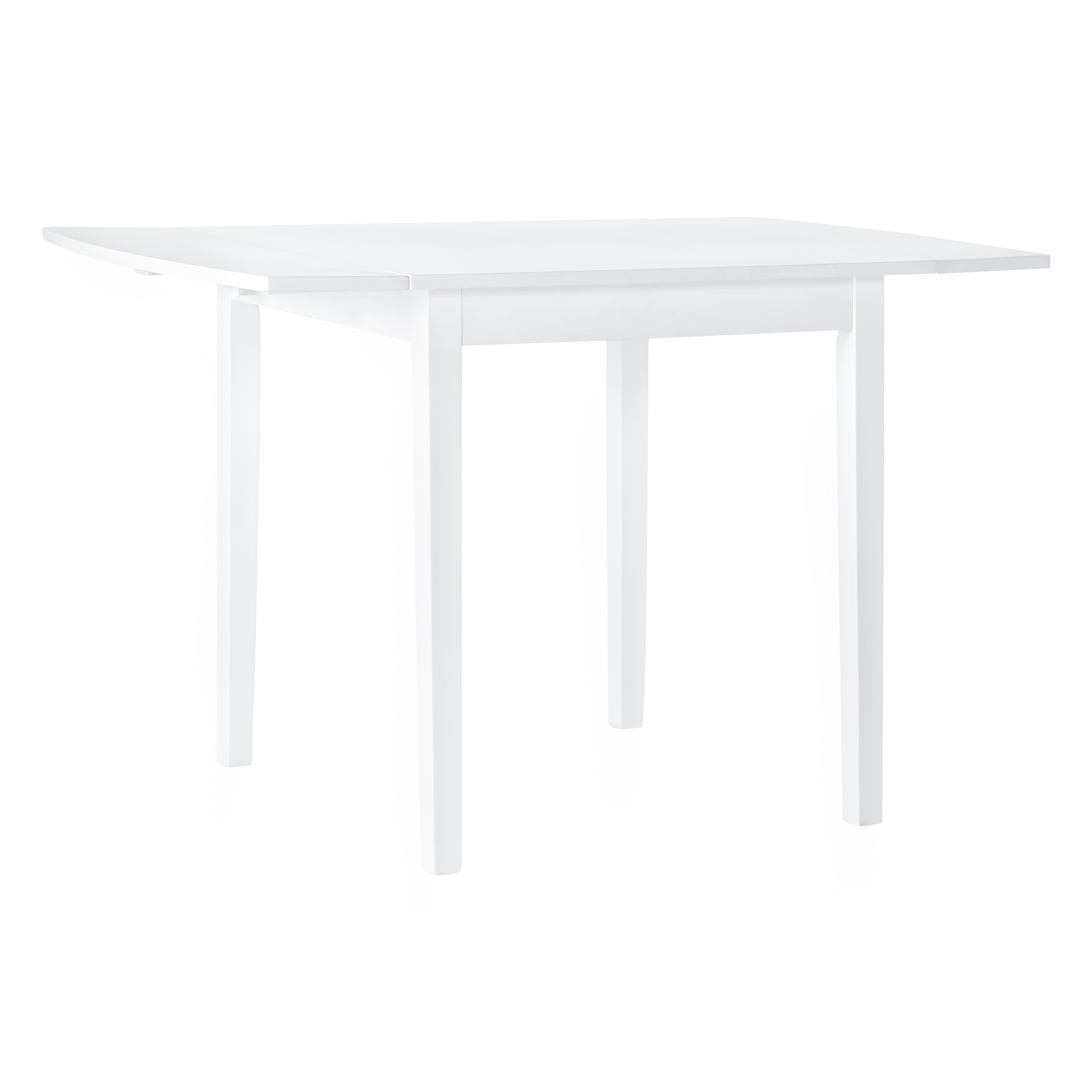 Florian 3-Piece Square Drop Leaf Dining Set - White, Red