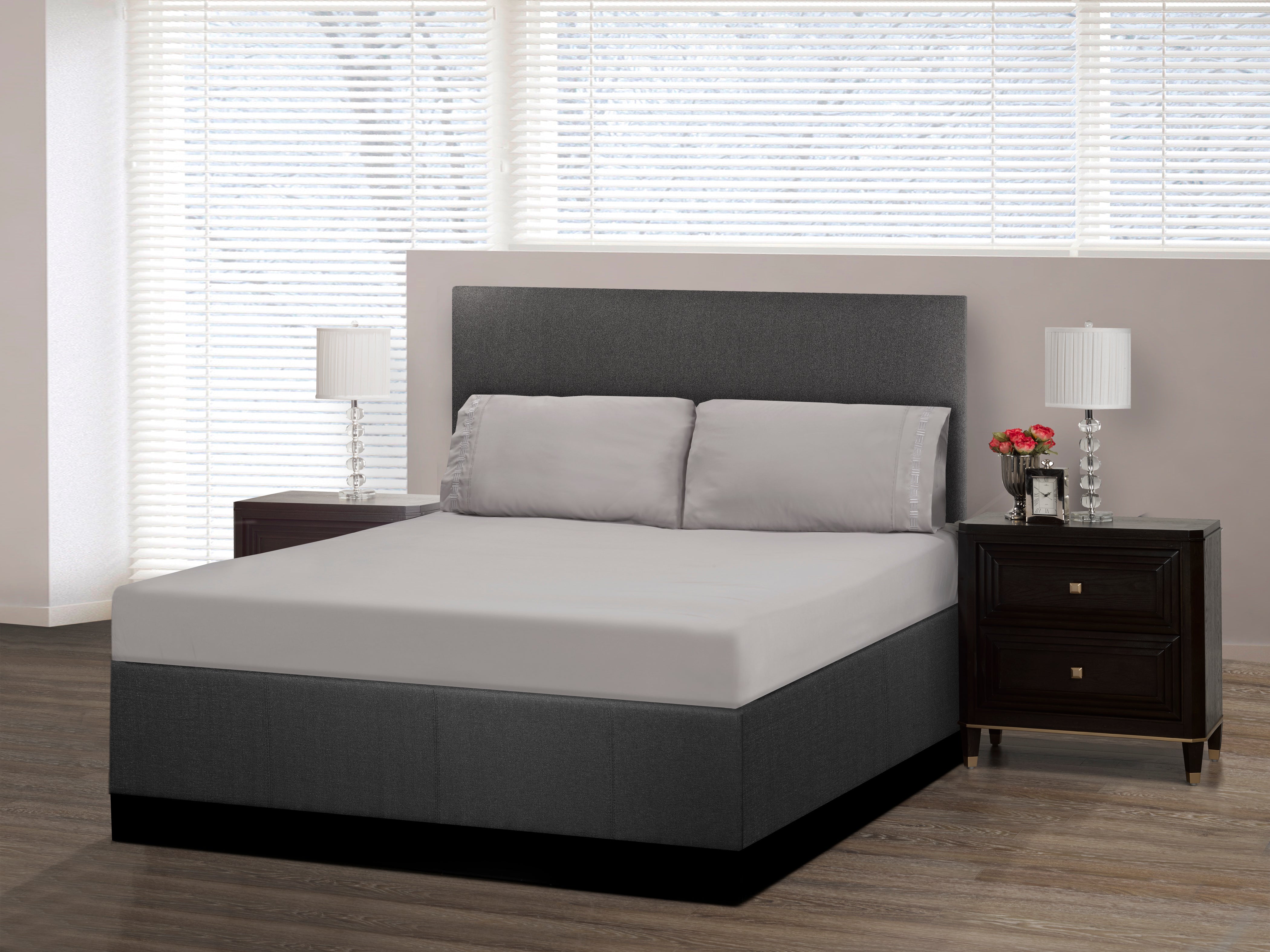 Nilus Queen Sheet Set - Light Grey