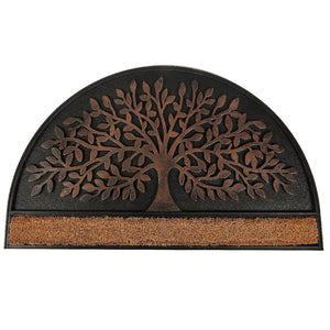 Capacho Coir Halfmoon Tree Door Mat - Bronze