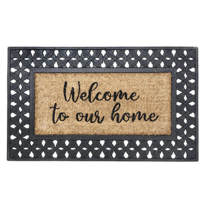 Capacho Coir Welcome To Our Home Door Mat - Multi-Colour