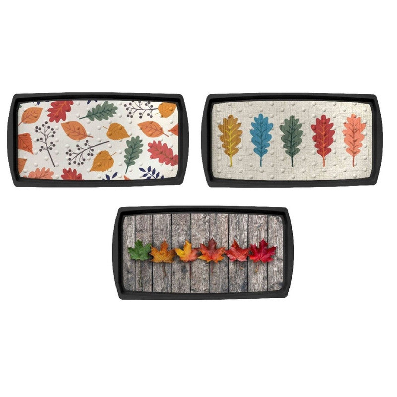 Capacho Autumn Printed Boot Tray - Set of 3 - Multi-Colour