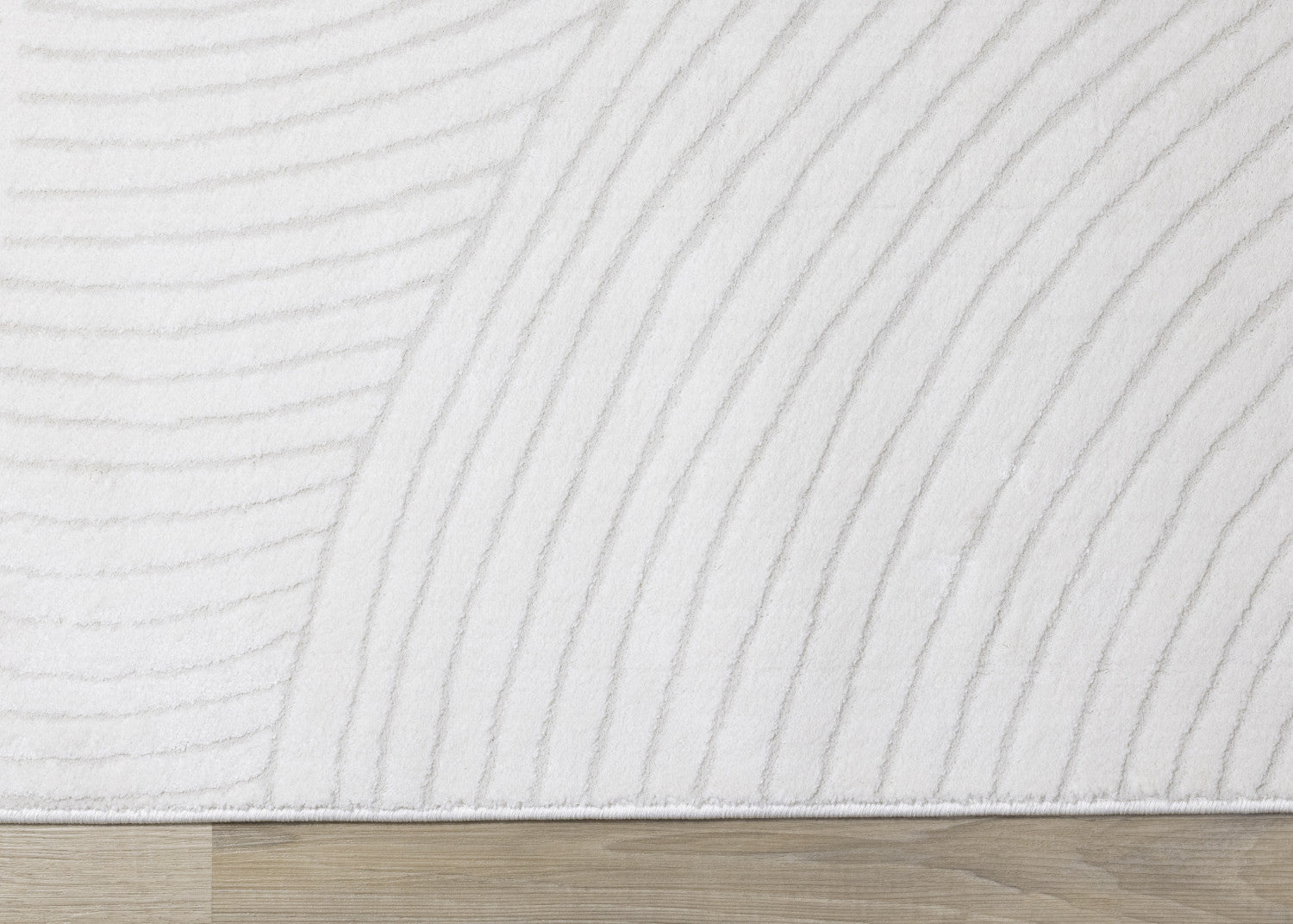 Hillary Modern Swirls Area Rug - 8' X 11' - Cream