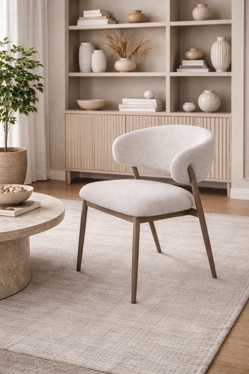 Abbott Dining Chair - Soft Grey - Set of Two