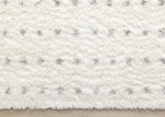 Palmer Casual Contemporary Speckled Area Rug - 5' X 8' - White/Grey