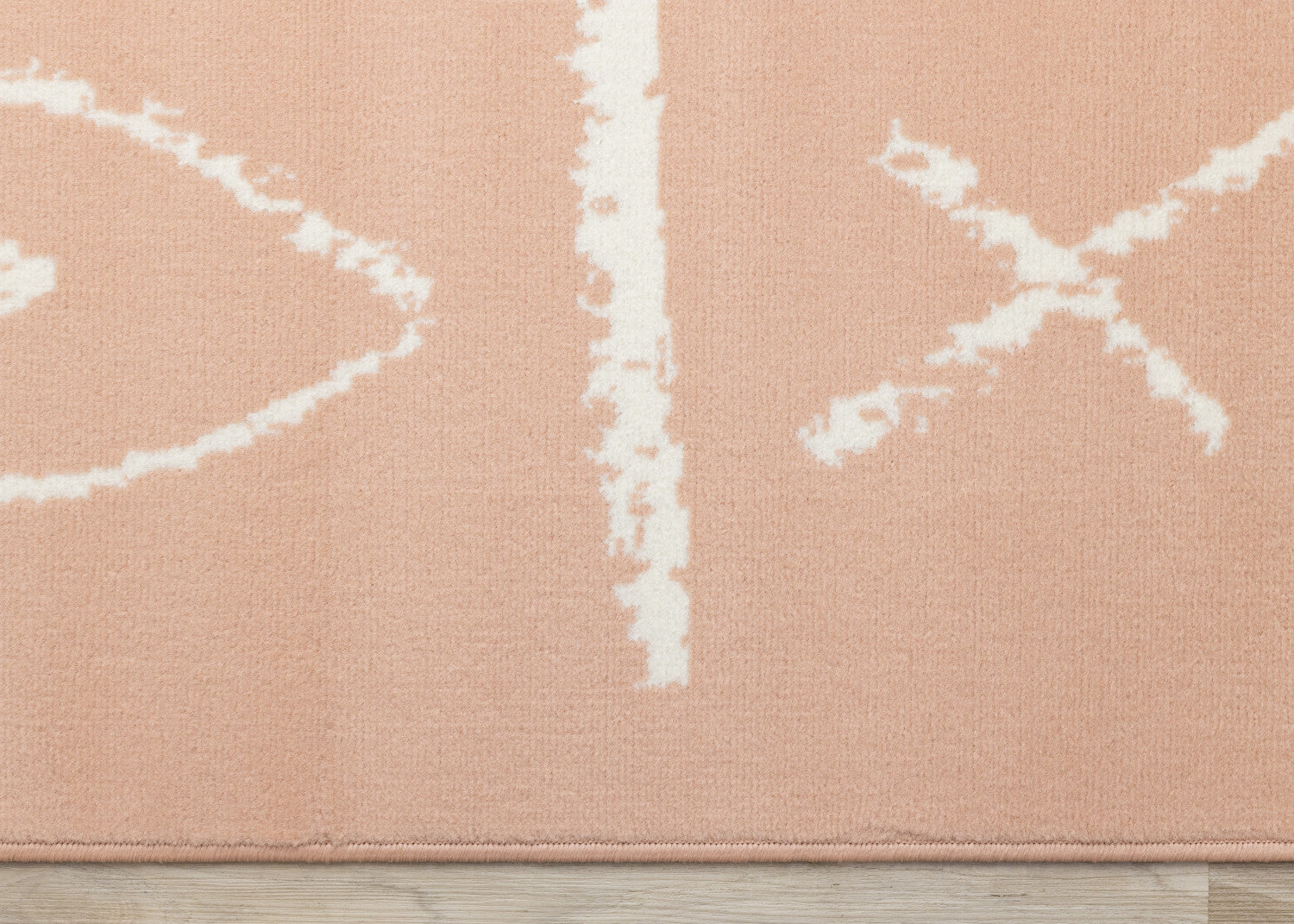 Kids Playing Board Area Rug - 4' X 6' - Pink/Cream