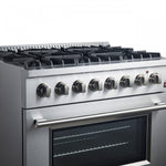 Forno Marco 36" Stainless Steel Dual Fuel Range with True Convection (5.36 Cu. Ft.) - FFSGS6197-36