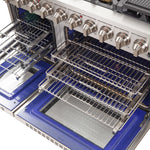 Forno Capriasca 48" Stainless Steel Freestanding Double Oven Gas Range (6.58 Cu. Ft.) - FFSGS6260-48