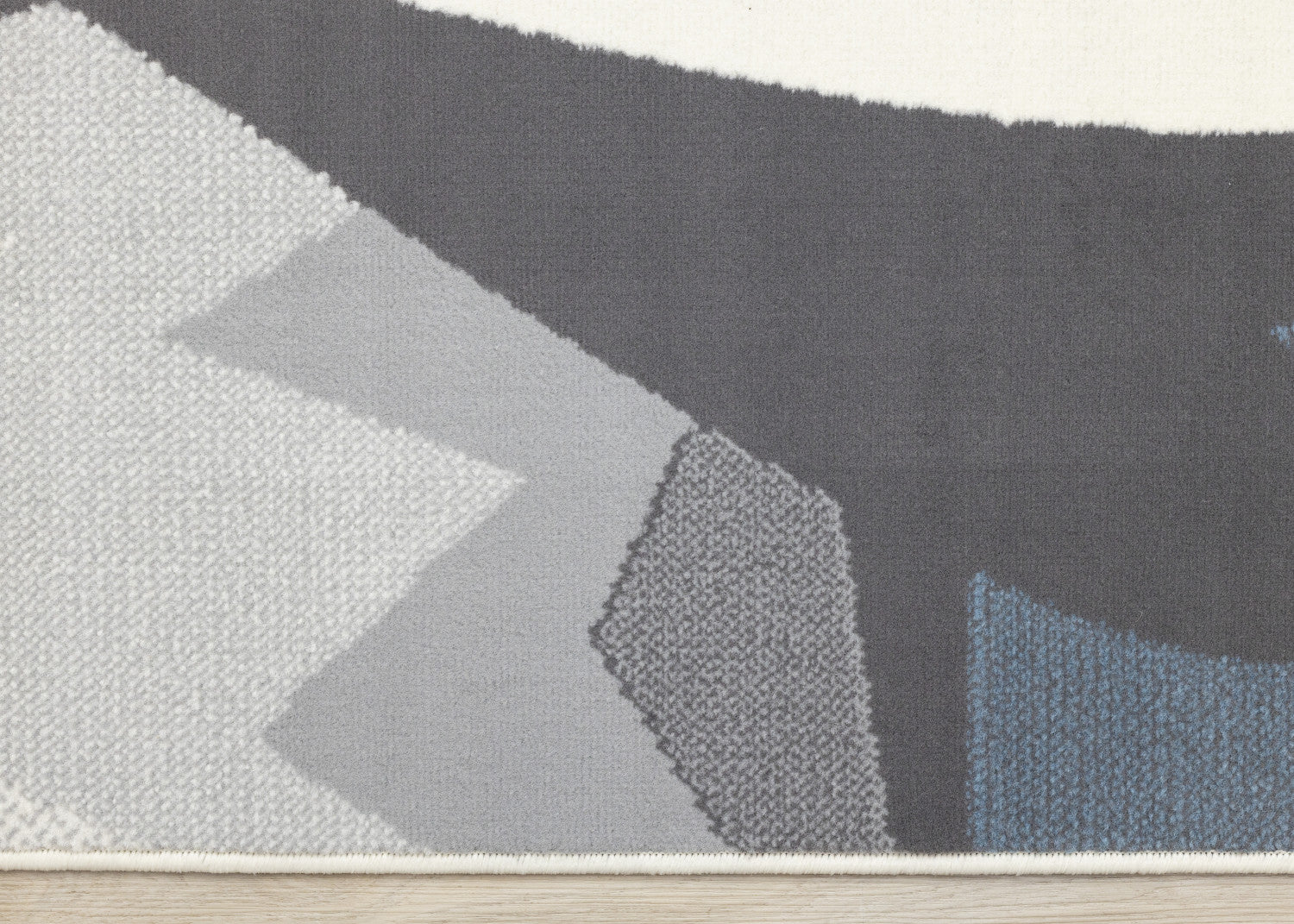 Kids Baby Penguin Area Rug - 5' X 8' - Grey/Blue