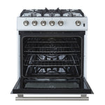Forno Leonardo 30" White Freestanding Gas Range (5.0 Cu. Ft.) - FFSGS1116-30WHT