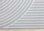 Functional Modern Arches Area Rug - 8' X 11' - Grey/White