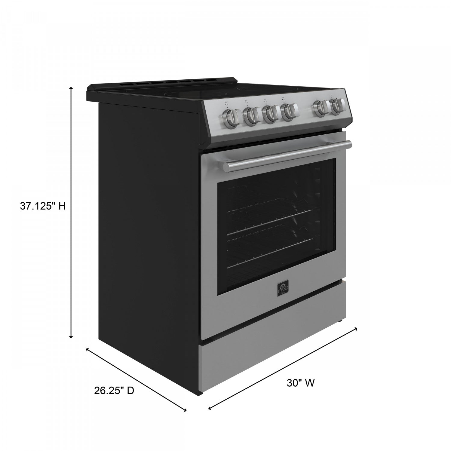 Forno Leonardo Stainless Steel Slide-In Electric Range (5.0 Cu. Ft.) - FFSEL6022-30