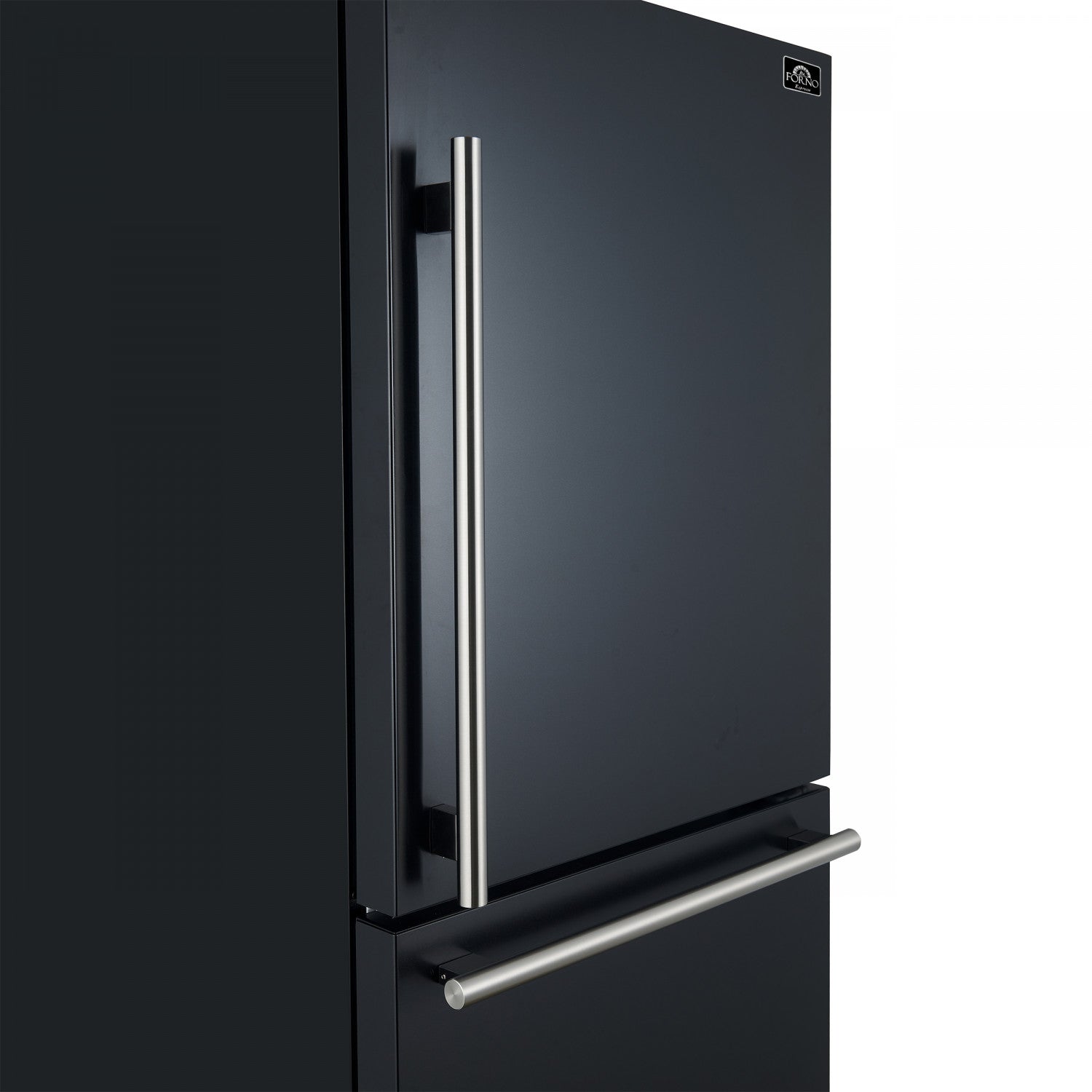 Forno Milano 31" 17.2 Cu.Ft. Black Bottom Freezer Refrigerator with Right Swing Door - FFFFD1785-31BLK
