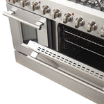 Forno Galiano 48" Stainless Steel Freestanding Double Oven Gas Range (6.58 Cu. Ft.) - FFSGS6244-48