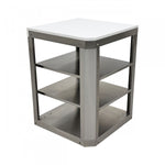 Forno Bulnes White Countertop Outdoor Kitchen with 40" 84,000 BTU BBQ and Beverage Centre - FODKT2520WHT