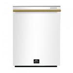 Forno Premium White Kitchen Package with Range, Bottom Freezer Refrigerator and Dishwasher - FBDL-007-03CA