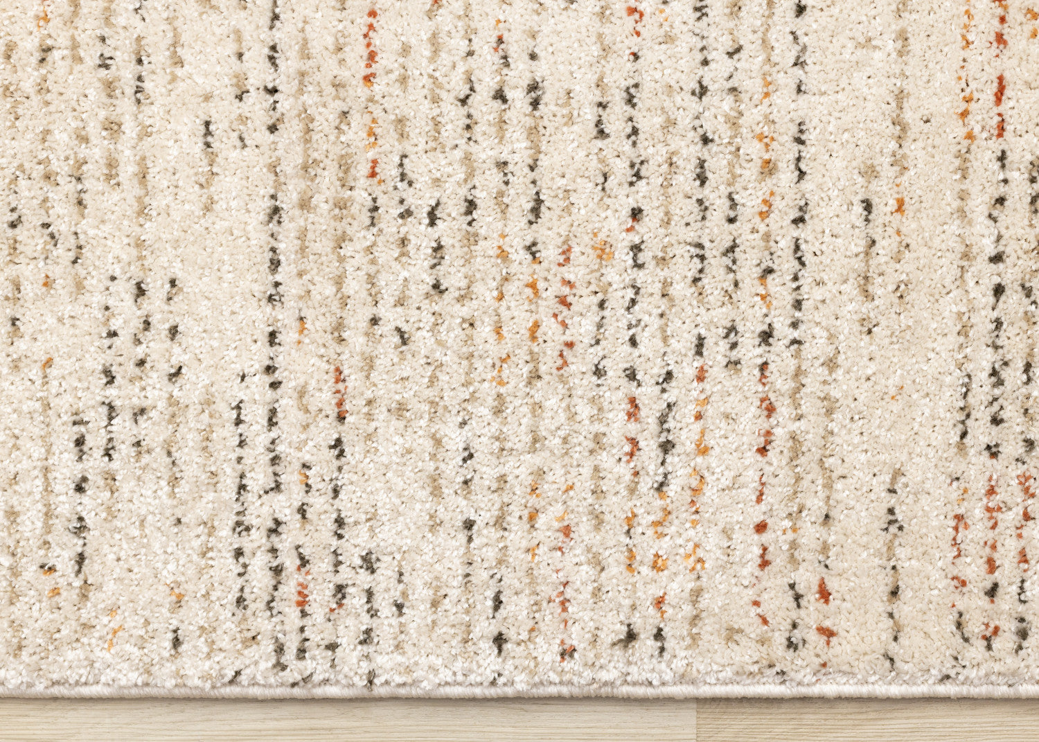 Halle Casual Contemporary Abstract Area Rug - 8' X 11' - Cream/Terra