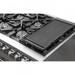 Forno Massimo 48" Stainless Steel Freestanding Double Oven Gas Range with Air Fry (6.58 Cu. Ft.) - FFSGS6239-48