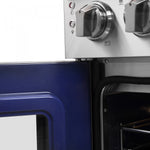 Forno Massimo 36" Stainless Steel French Door Electric Range with True Convection and Air Fry (5.36 Cu. Ft) - FFSEL6955-36