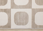 Logan Contemporary Modern Area Rug - 8' X 11' - Beige/Cream