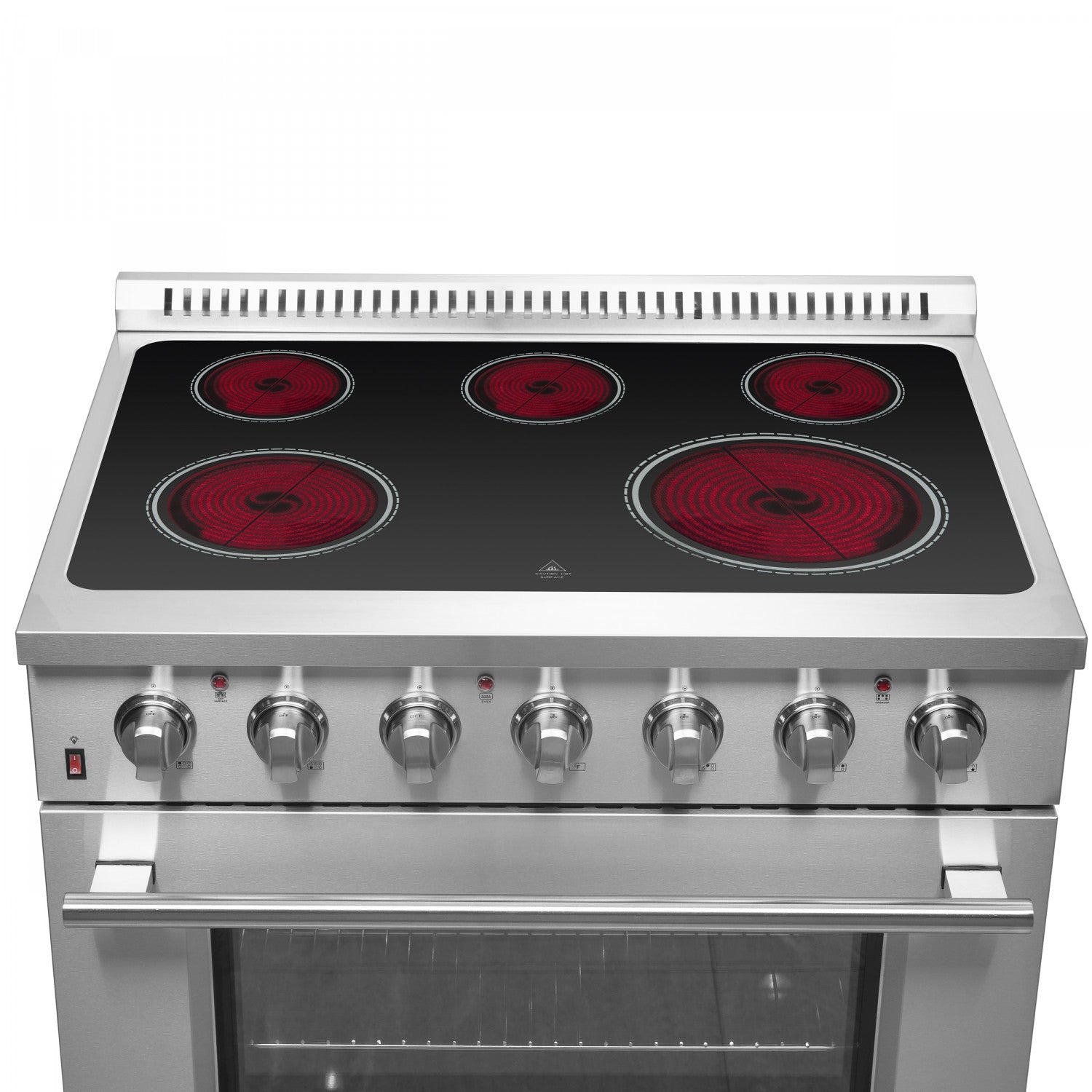 Forno Galiano 36" Stainless Steel Freestanding Electric Range with True Convection and Air Fry (5.36 Cu. Ft.) - FFSEL6083-36