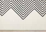 Functional Modern Soundwaves Area Rug - 5' X 8' - White/Black