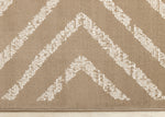 Functional Contemporary Lines Area Rug - 5' X 8' - Brown/Cream