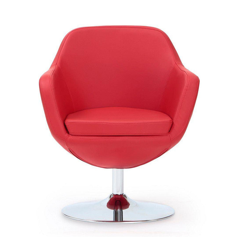 Handan Swivel Accent Chair - Red