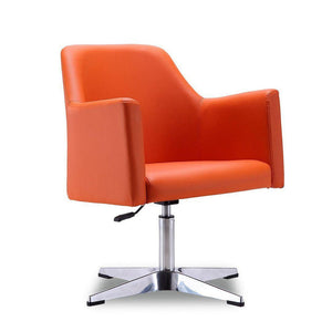 Aksu Adjustable Height Swivel Accent Chair - Orange