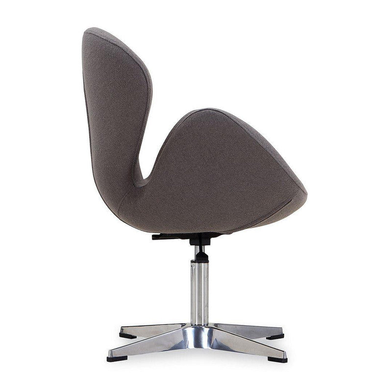 Nagqu Adjustable Height Swivel Accent Chair - Grey