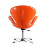 Nagqu Adjustable Height Swivel Accent Chair - Tangerine