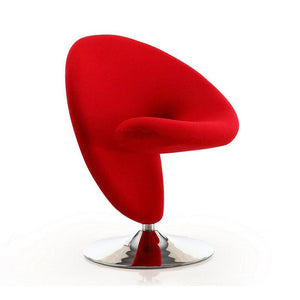 Patras Swivel Accent Chair - Red