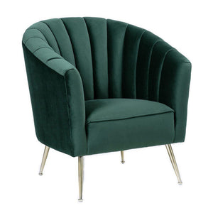 Misripara Velvet Accent Chair - Green
